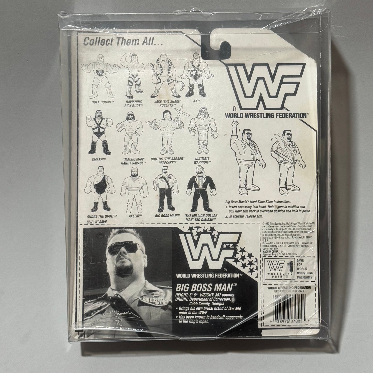 WWF Hasbro Big Boss Man Series 1 MOC