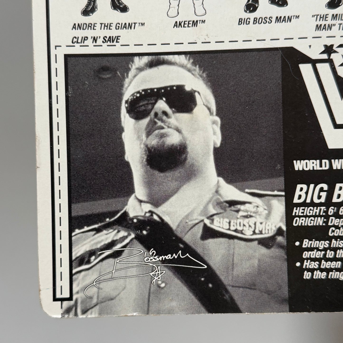 WWF Hasbro Big Boss Man Series 1 MOC