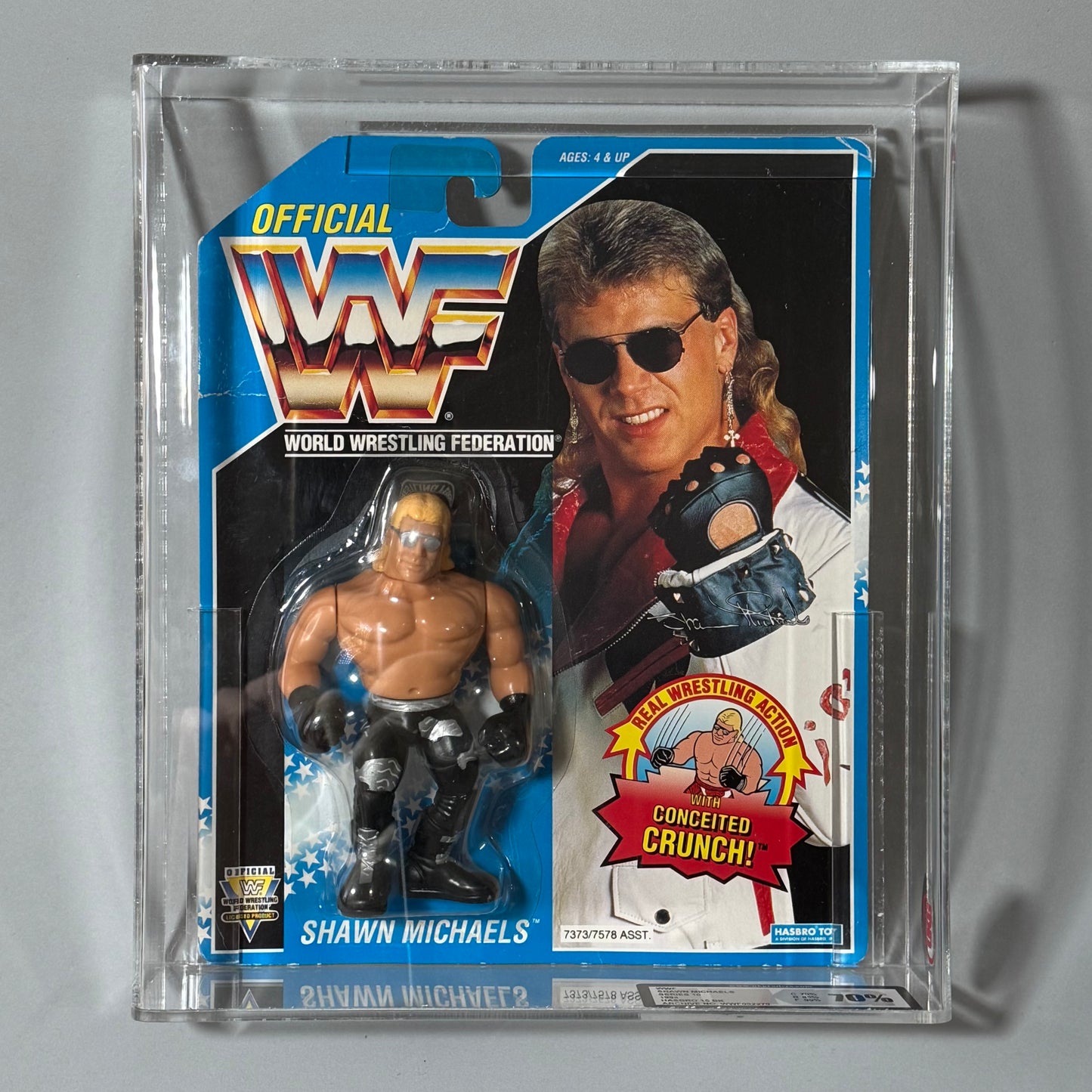 WWF Hasbro Shawn Michaels Series 10 MOC - UKG70% GRADE