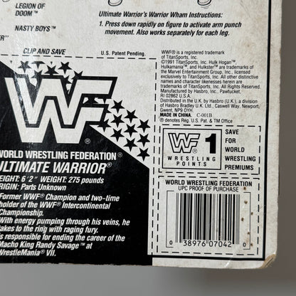 WWF Hasbro Ultimate Warrior Series 3 MOC