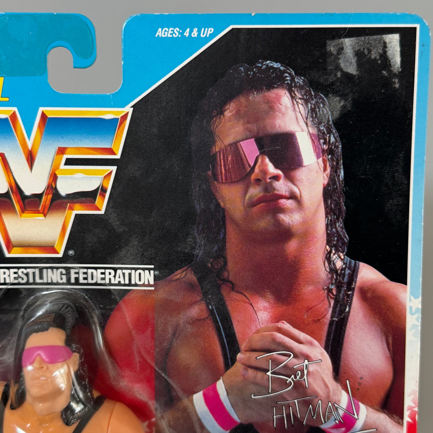 WWF Hasbro Bret "Hitman" Hart (Purple Heart) Series 4 MOC