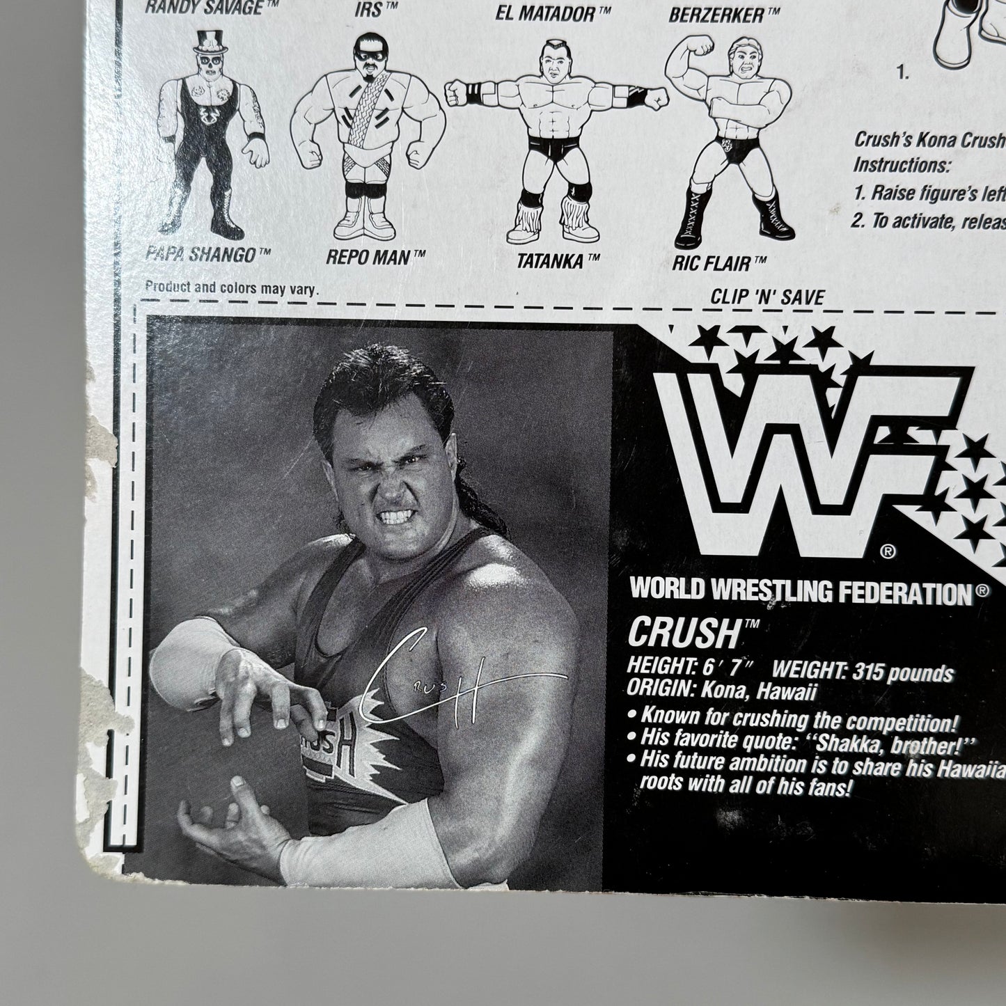 WWF Hasbro Crush Series 7 MOC