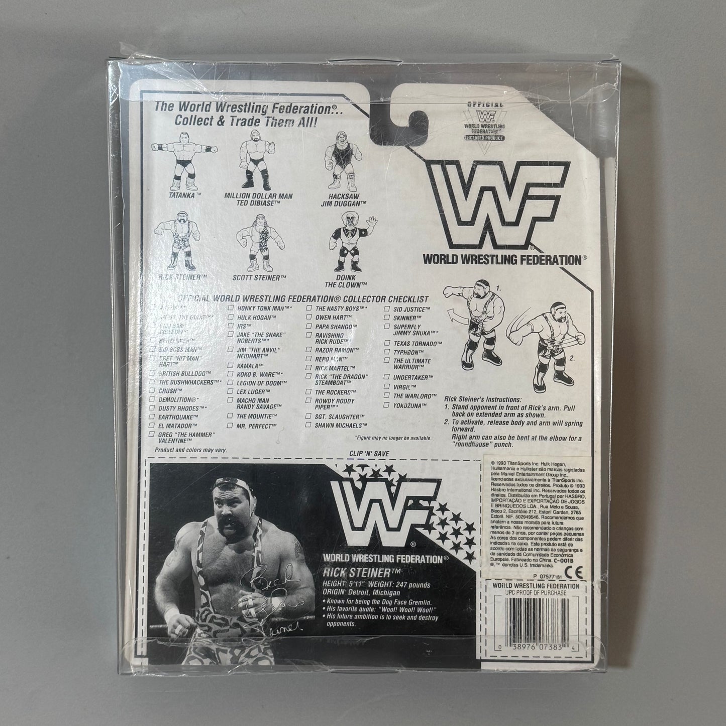 WWF Hasbro Rick Steiner Series 9 MOC