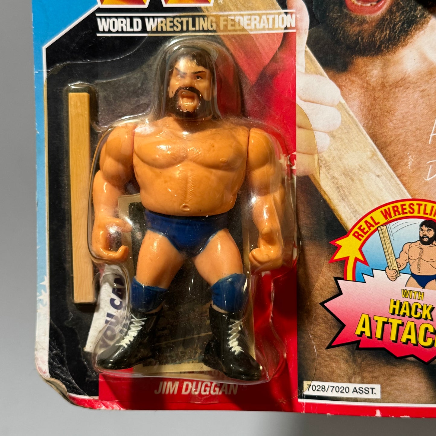 WWF Hasbro Hacksaw Jim Duggan Series 2 MOC