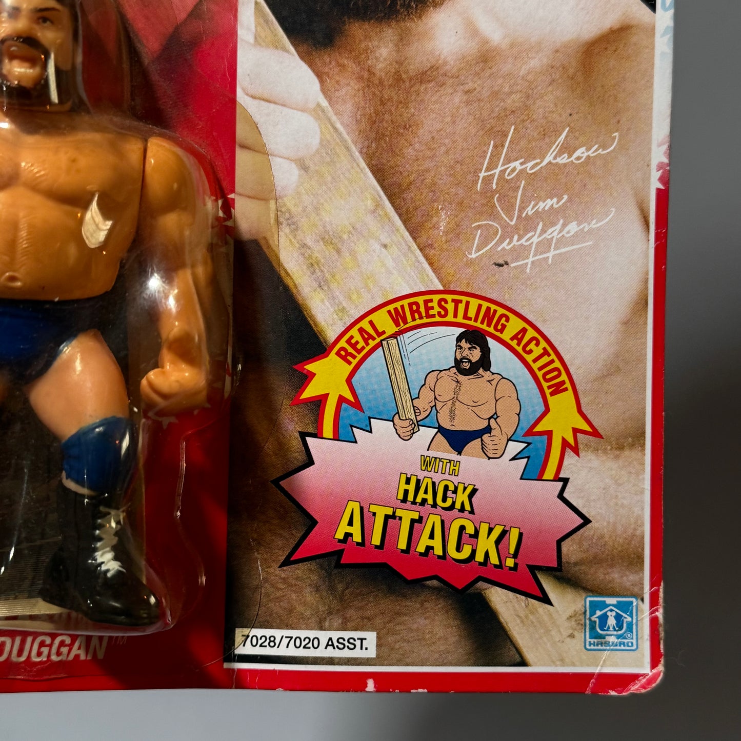 WWF Hasbro Hacksaw Jim Duggan Series 2 MOC