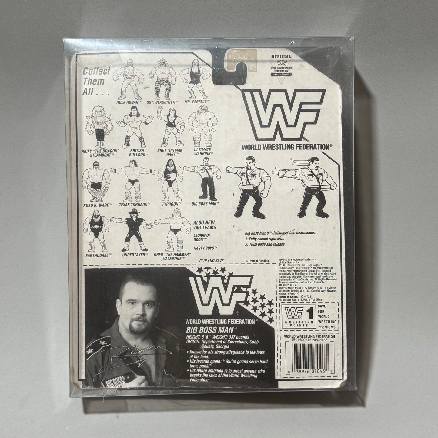 WWF Hasbro Big Boss Man Series 3 MOC