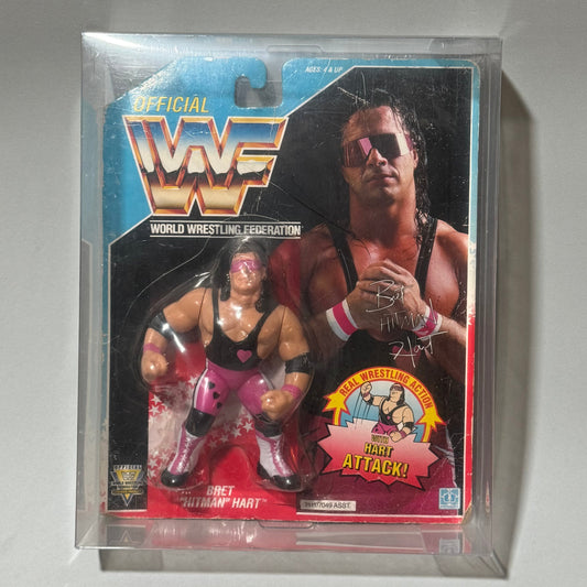 WWF Hasbro Bret "Hitman" Hart (Pink Heart) Series 4 MOC