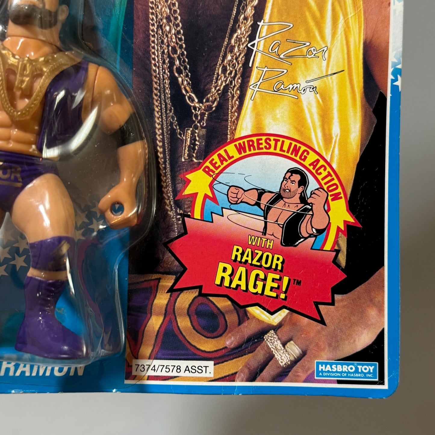 WWF Hasbro Razor Ramon (Purple Trunks) Series 10 MOC