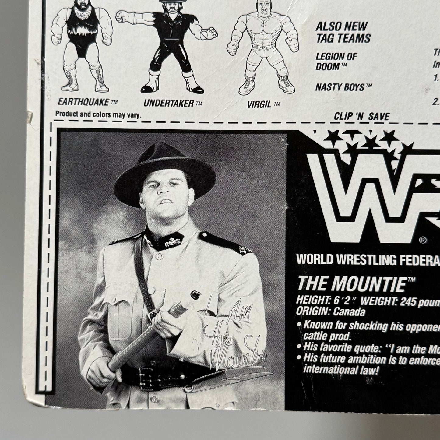 WWF Hasbro The Mountie Series 5 MOC