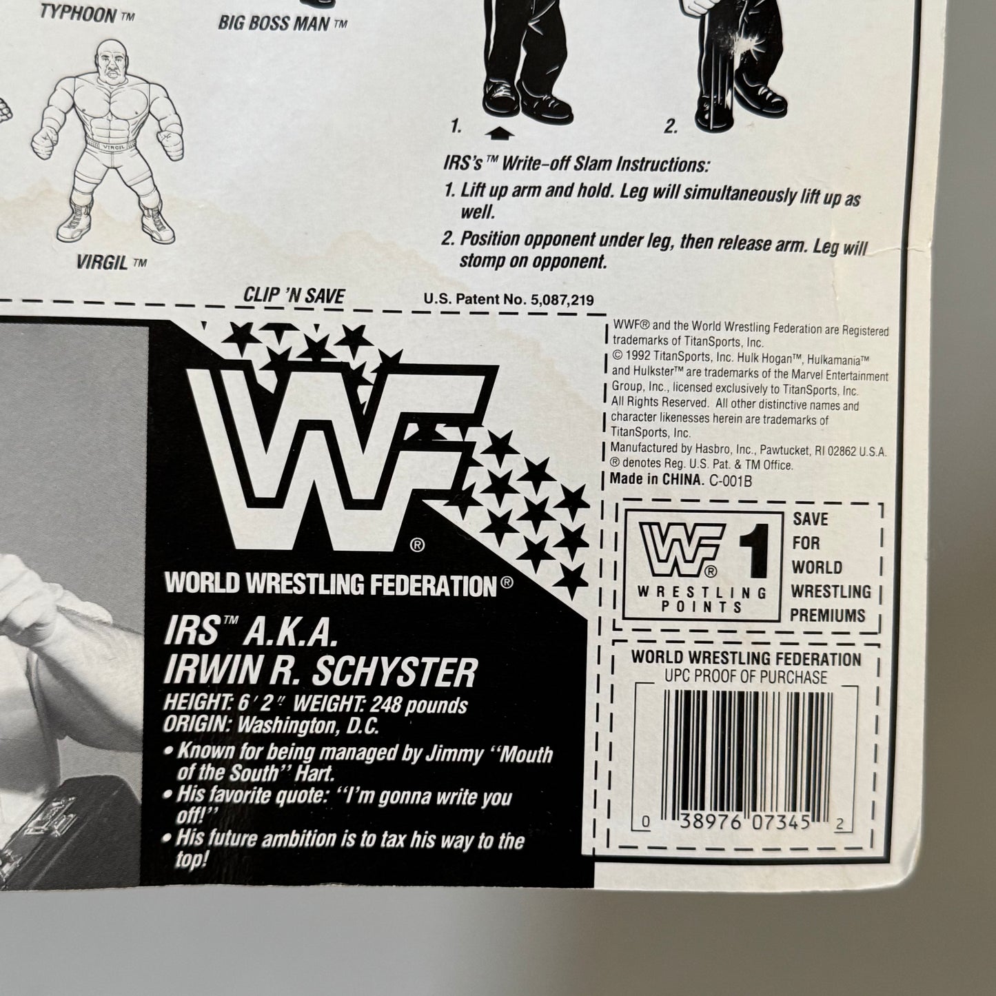 WWF Hasbro IRS Series 5 MOC