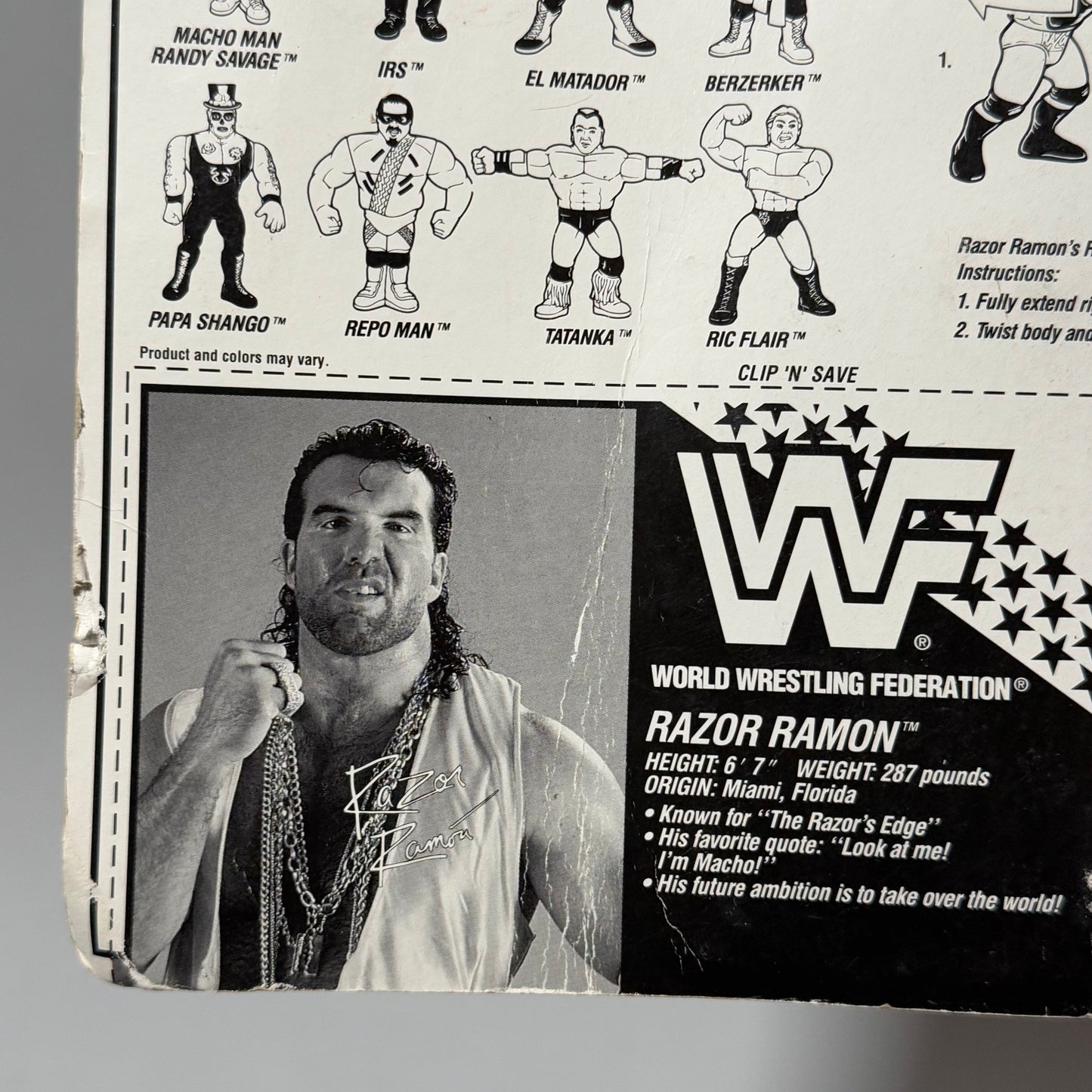 WWF Hasbro Razor Ramon Series 7 MOC