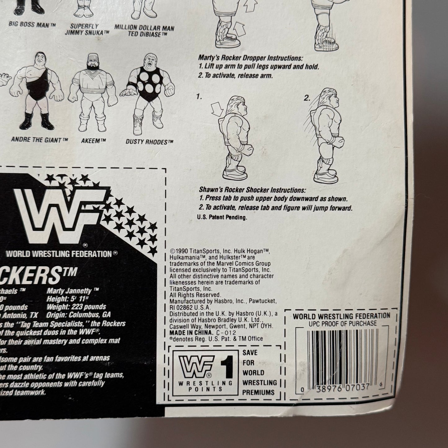 WWF Hasbro Rockers Tag Team MOC