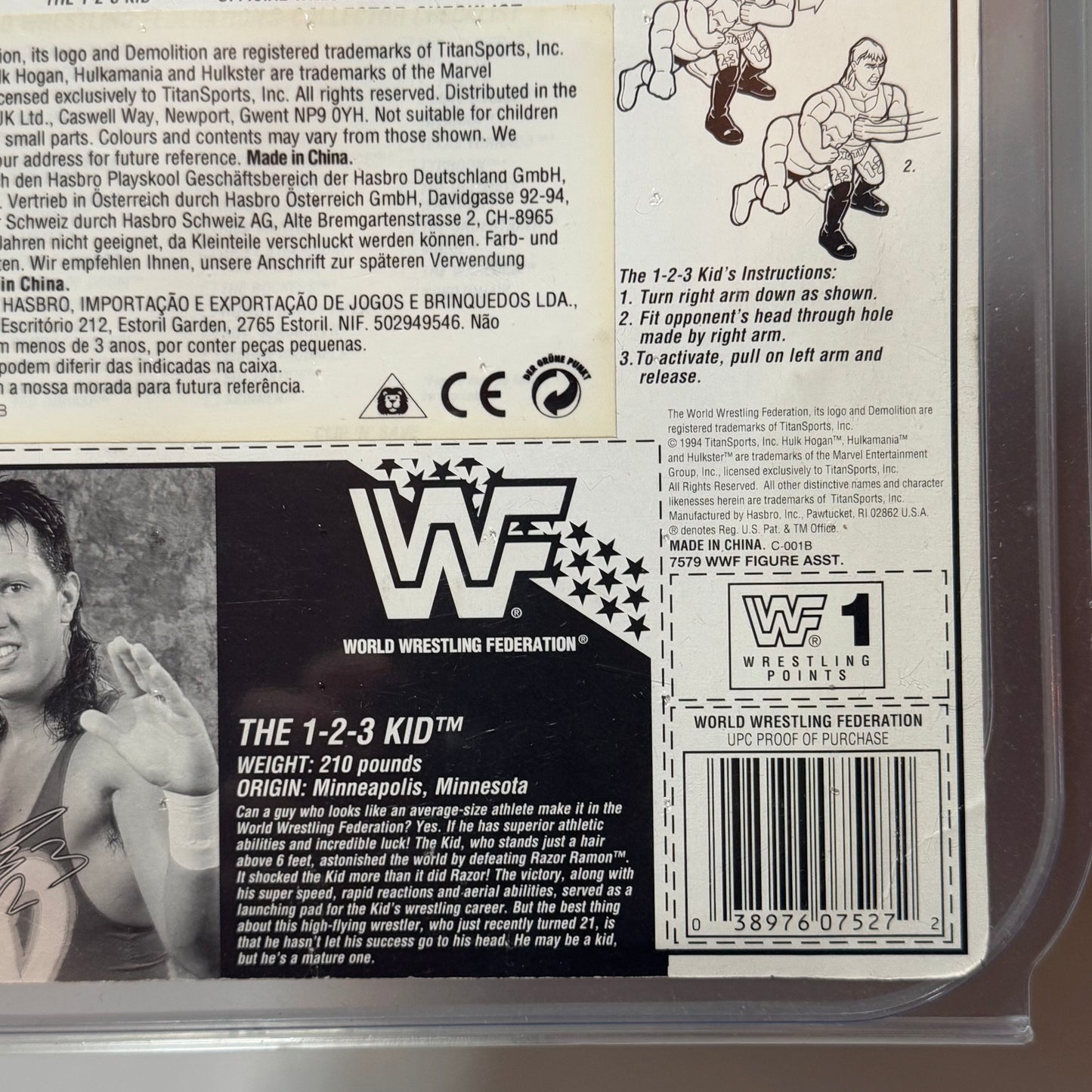 WWF Hasbro The 1-2-3 Kid Series 11 MOC