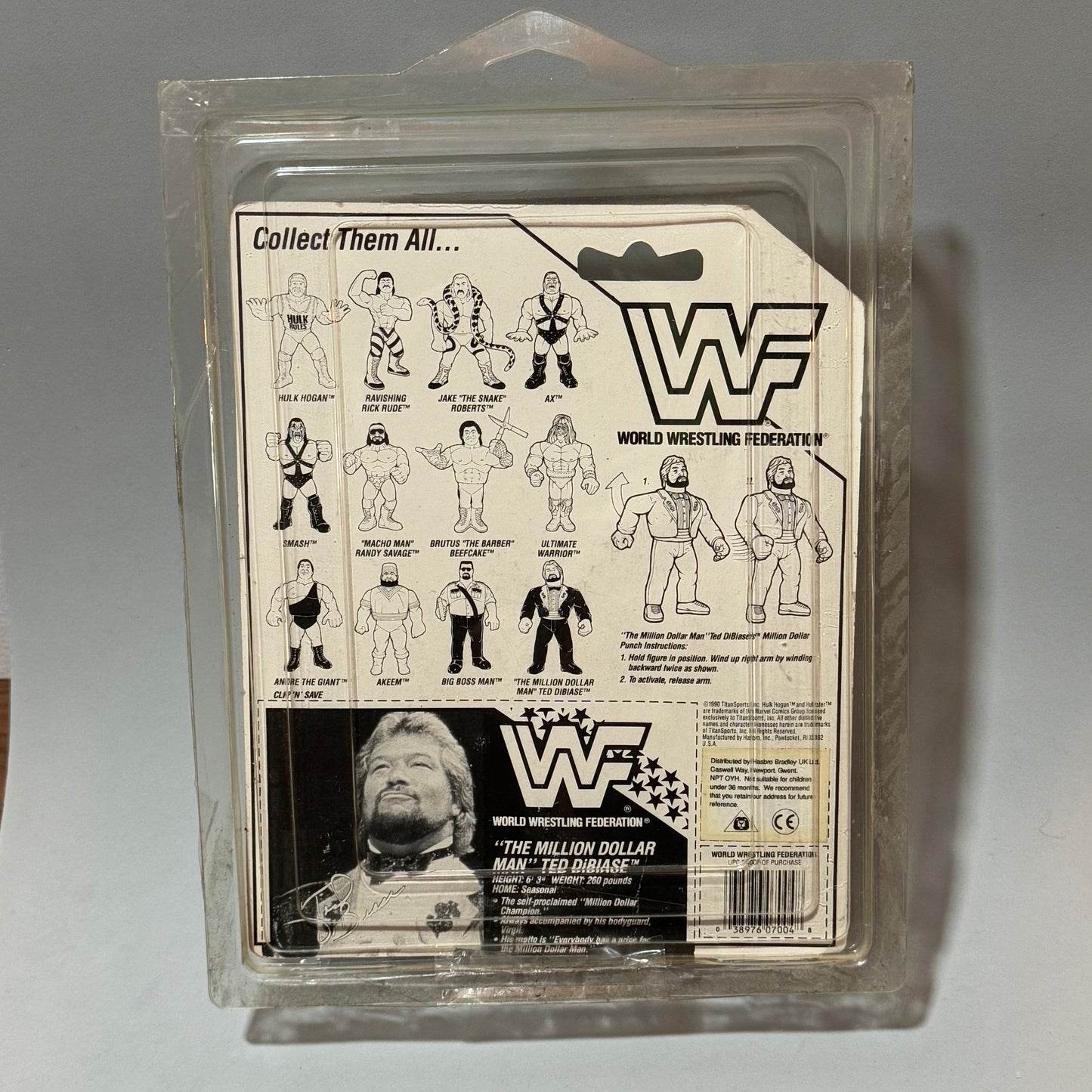 WWF Hasbro "The Million Dollar Man" Ted DiBiase Series 1 MOC