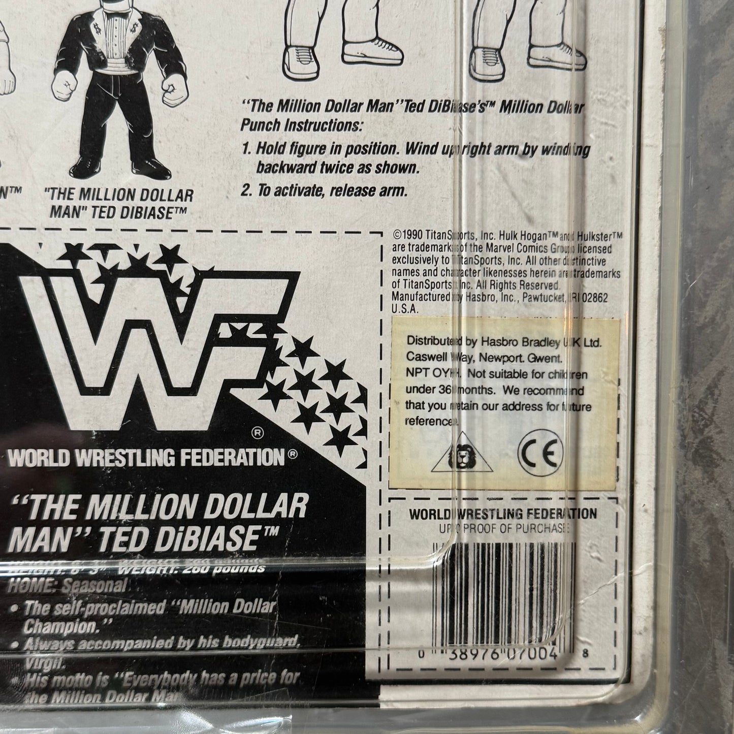 WWF Hasbro "The Million Dollar Man" Ted DiBiase Series 1 MOC