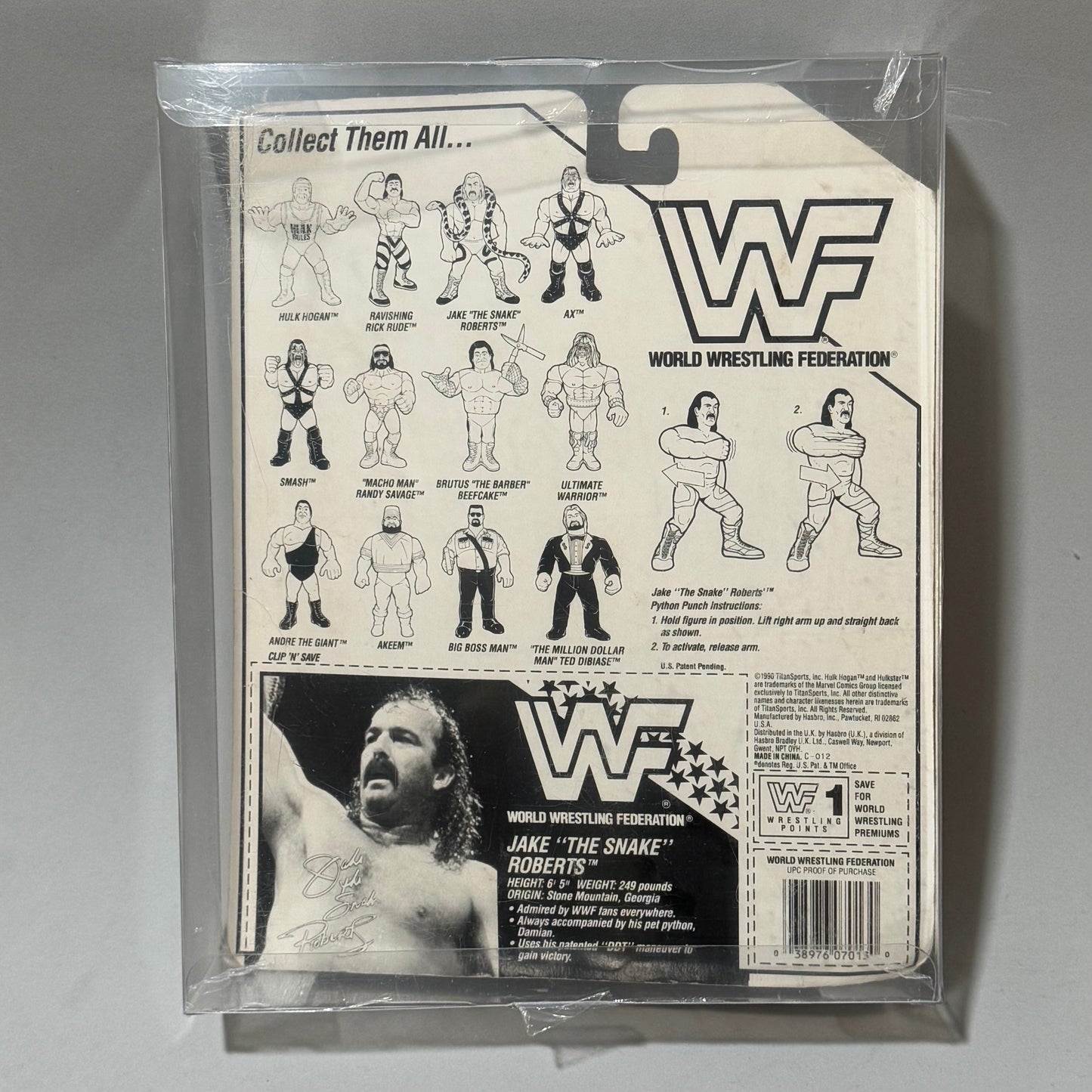 WWF Hasbro Jake "The Snake" Roberts Series 1 MOC