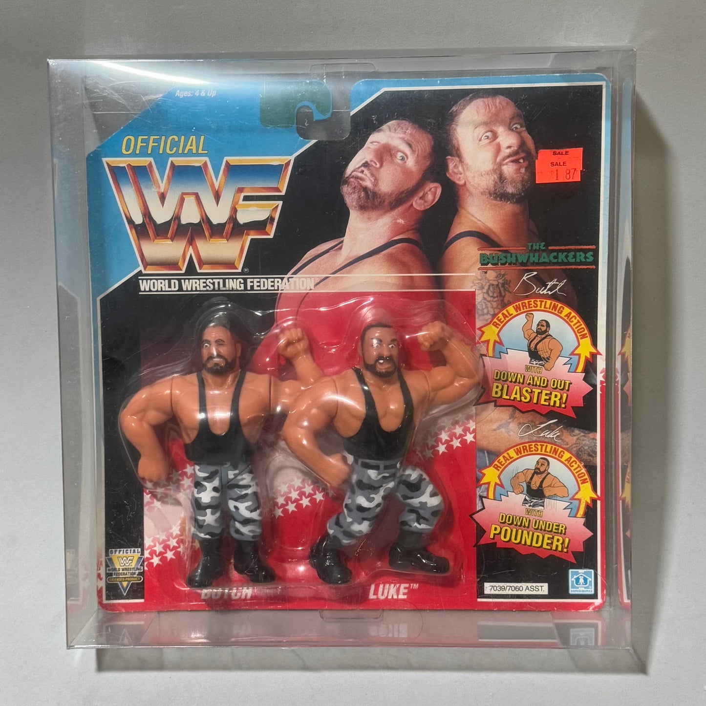 WWF Hasbro The Bushwhackers Tag Team MOC