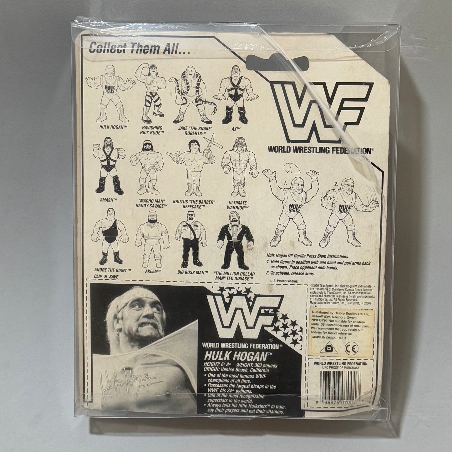 WWF Hasbro Hulk Hogan Series 1 MOC