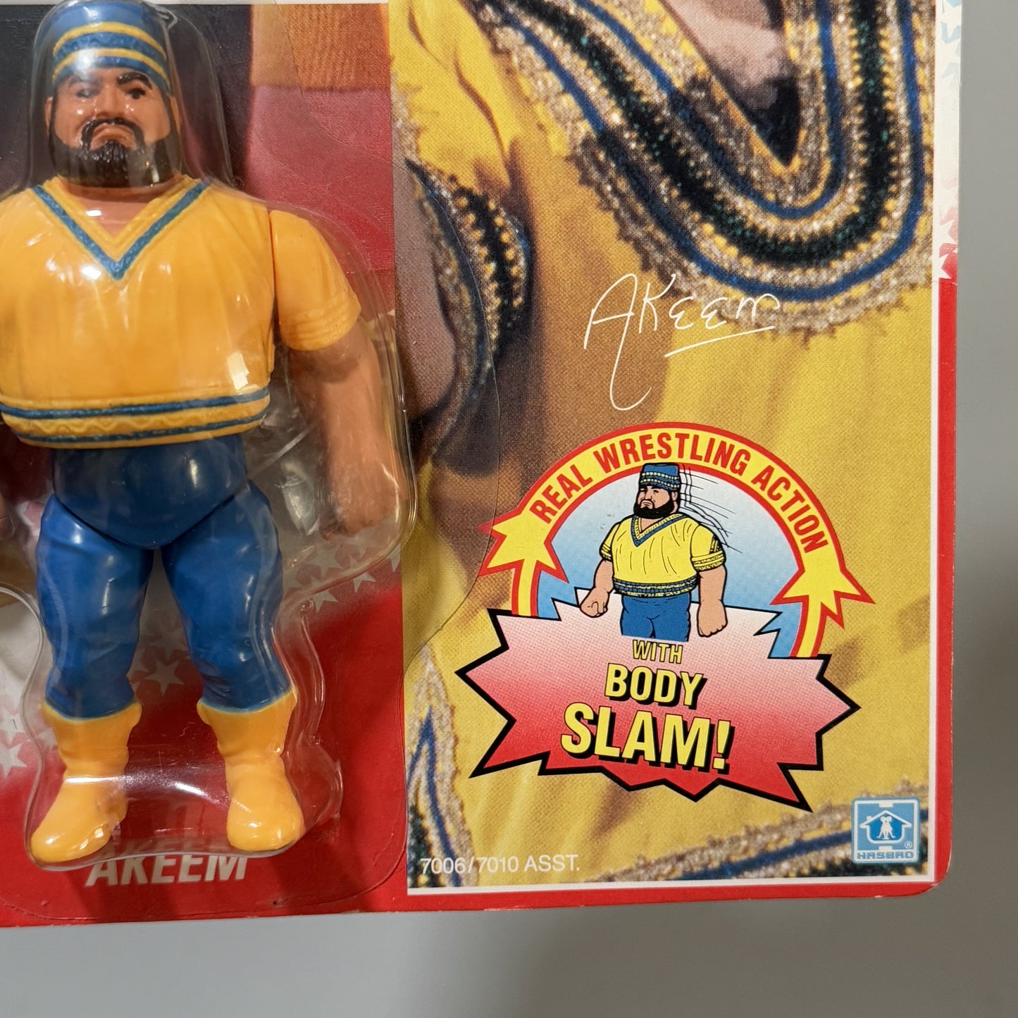 WWF Hasbro Akeem Series 1 MOC