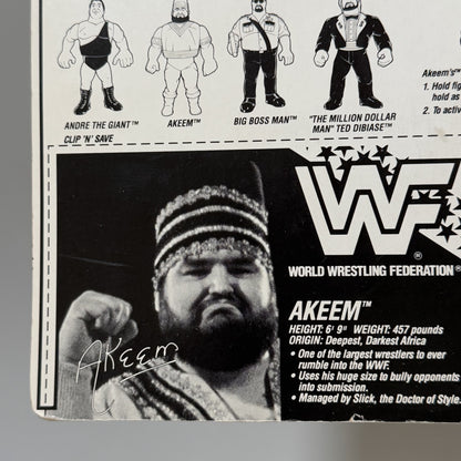 WWF Hasbro Akeem Series 1 MOC