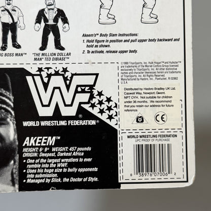 WWF Hasbro Akeem Series 1 MOC