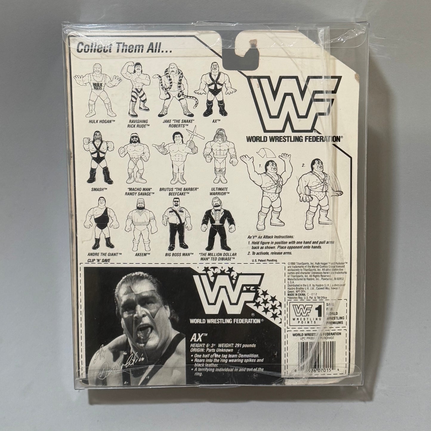 WWF Hasbro Ax Series 1 MOC