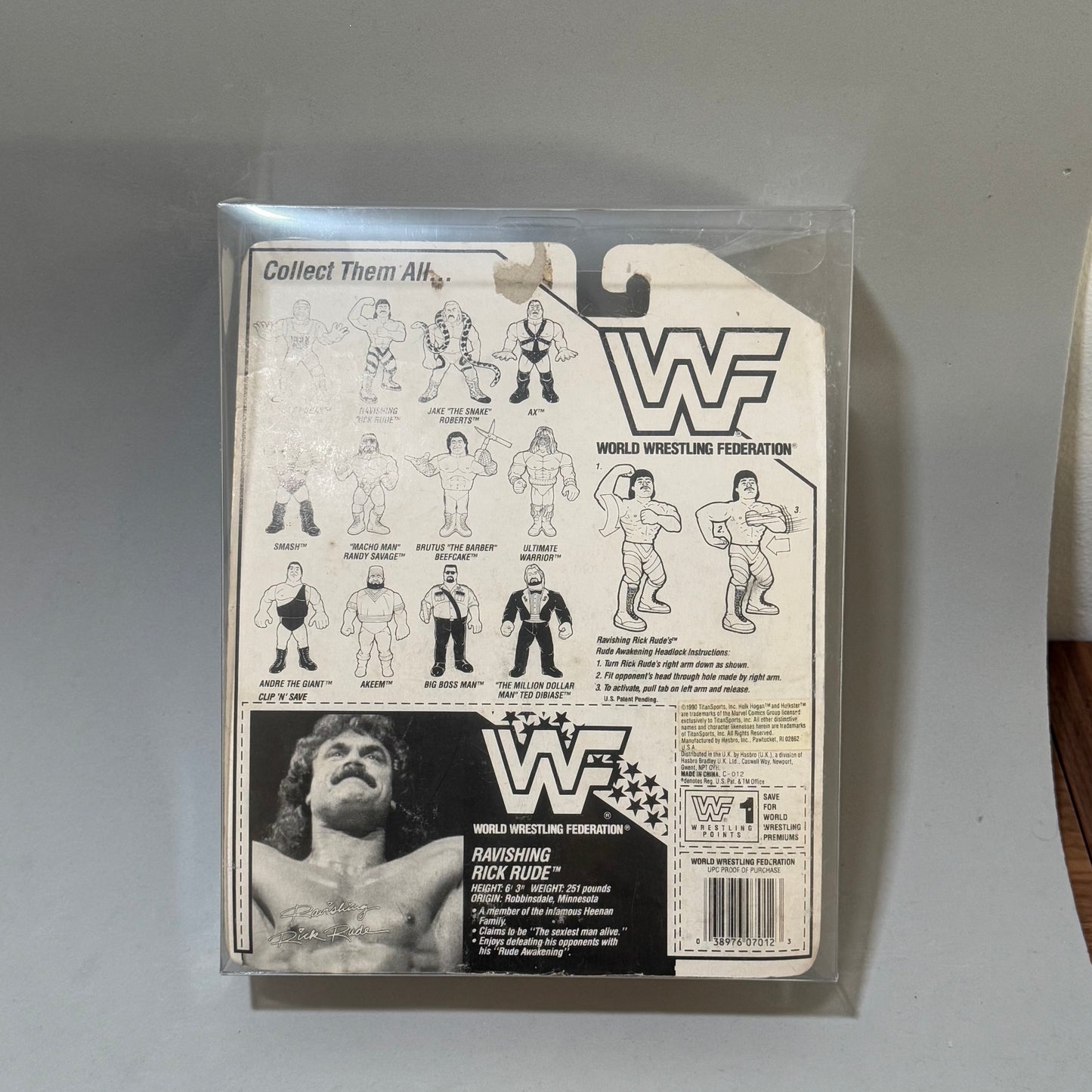 WWF Hasbro Ravishing Rick Rude Series 1 MOC (Age 5+)