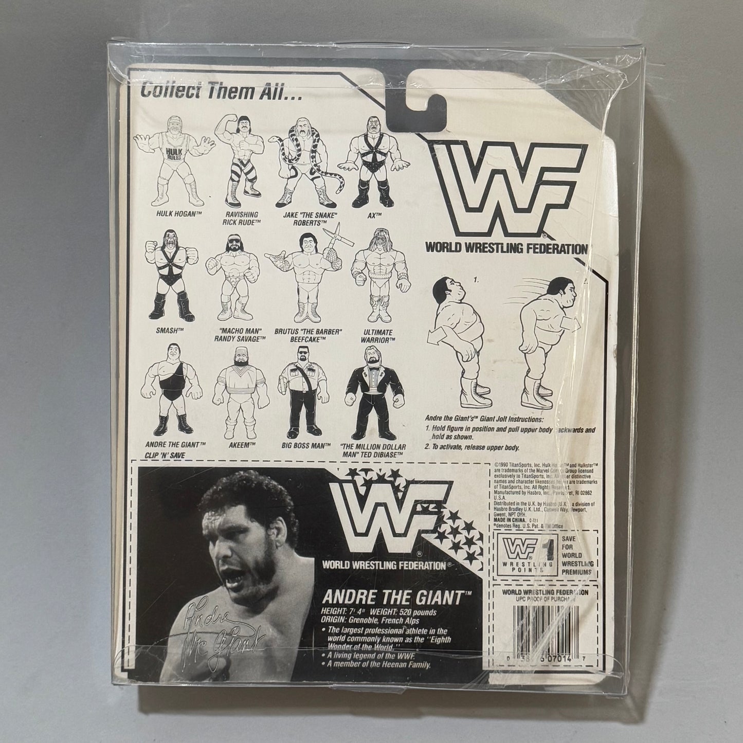 WWF Hasbro Andre The Giant Series 1 MOC