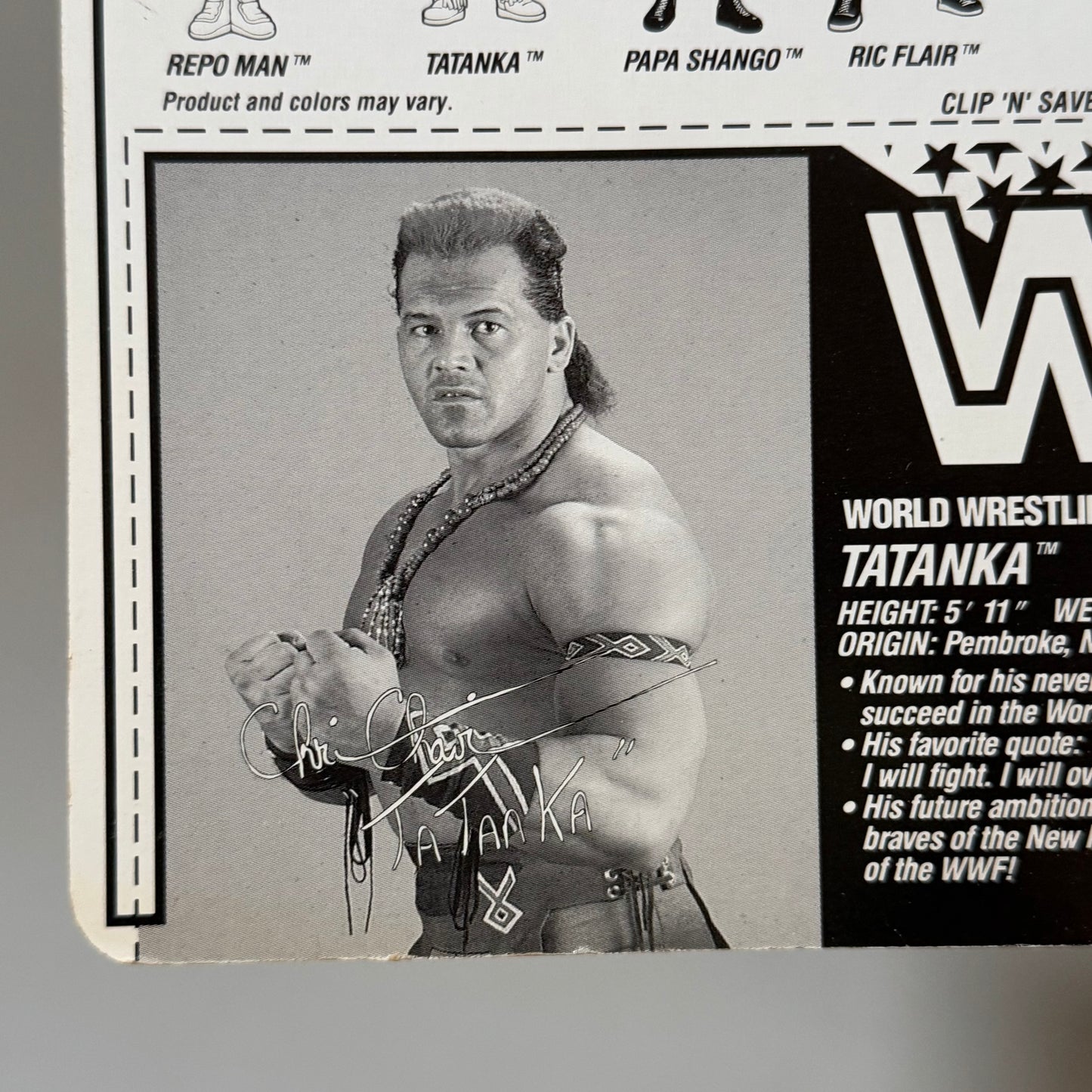 WWF Hasbro Tatanka Series 6 MOC