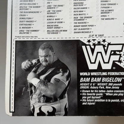 WWF Hasbro Bam Bam Bigelow Series 8 MOC