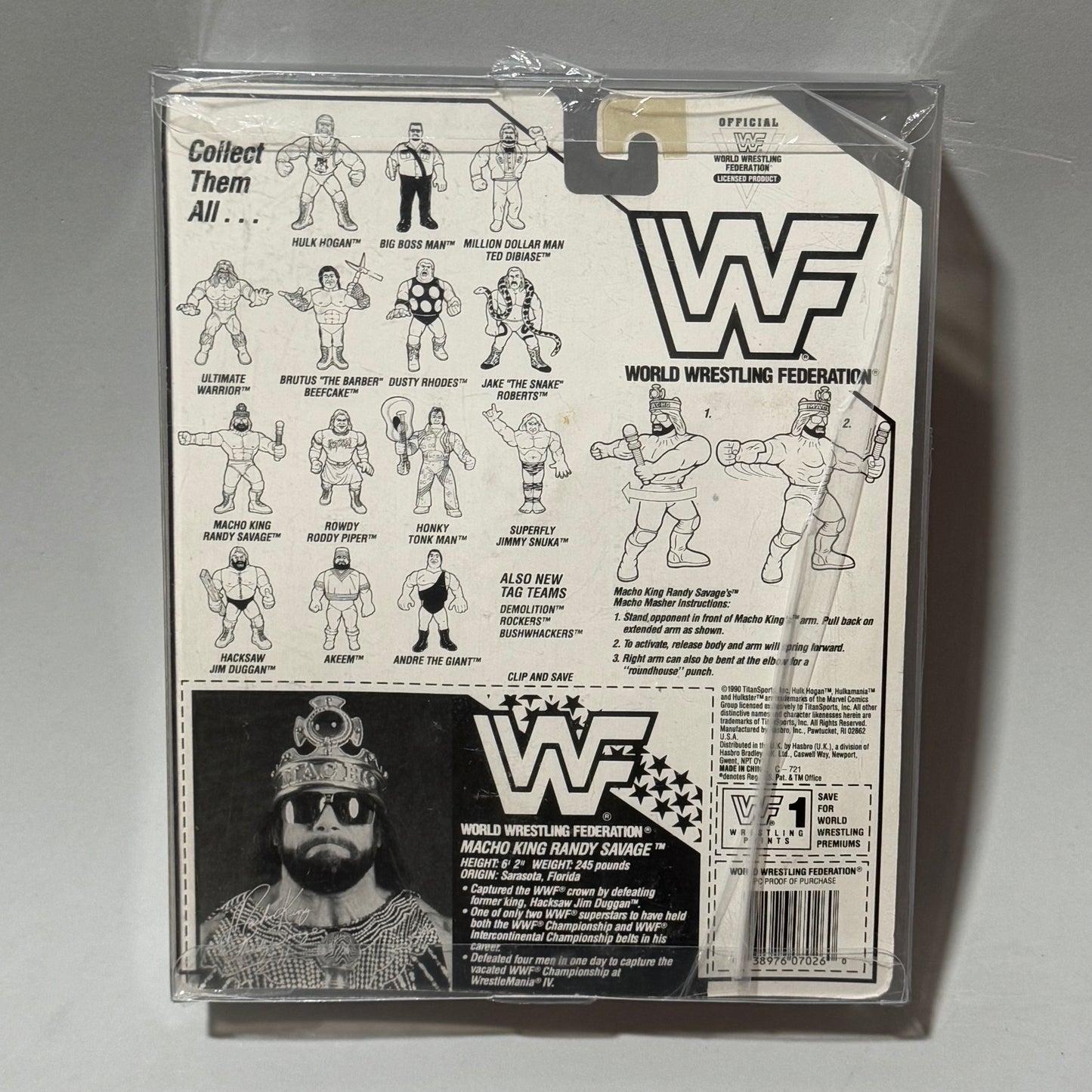 WWF Hasbro Macho King Randy Savage Series 2 MOC