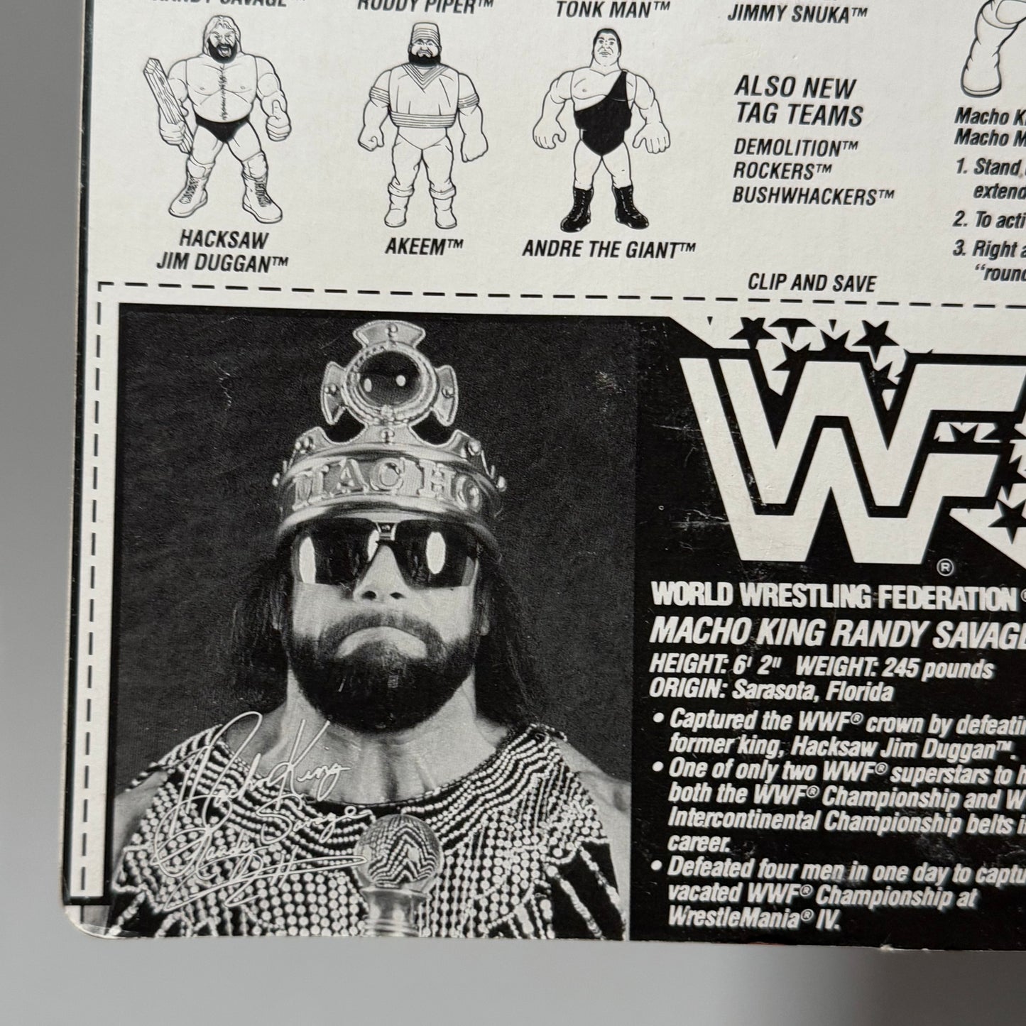 WWF Hasbro Macho King Randy Savage Series 2 MOC