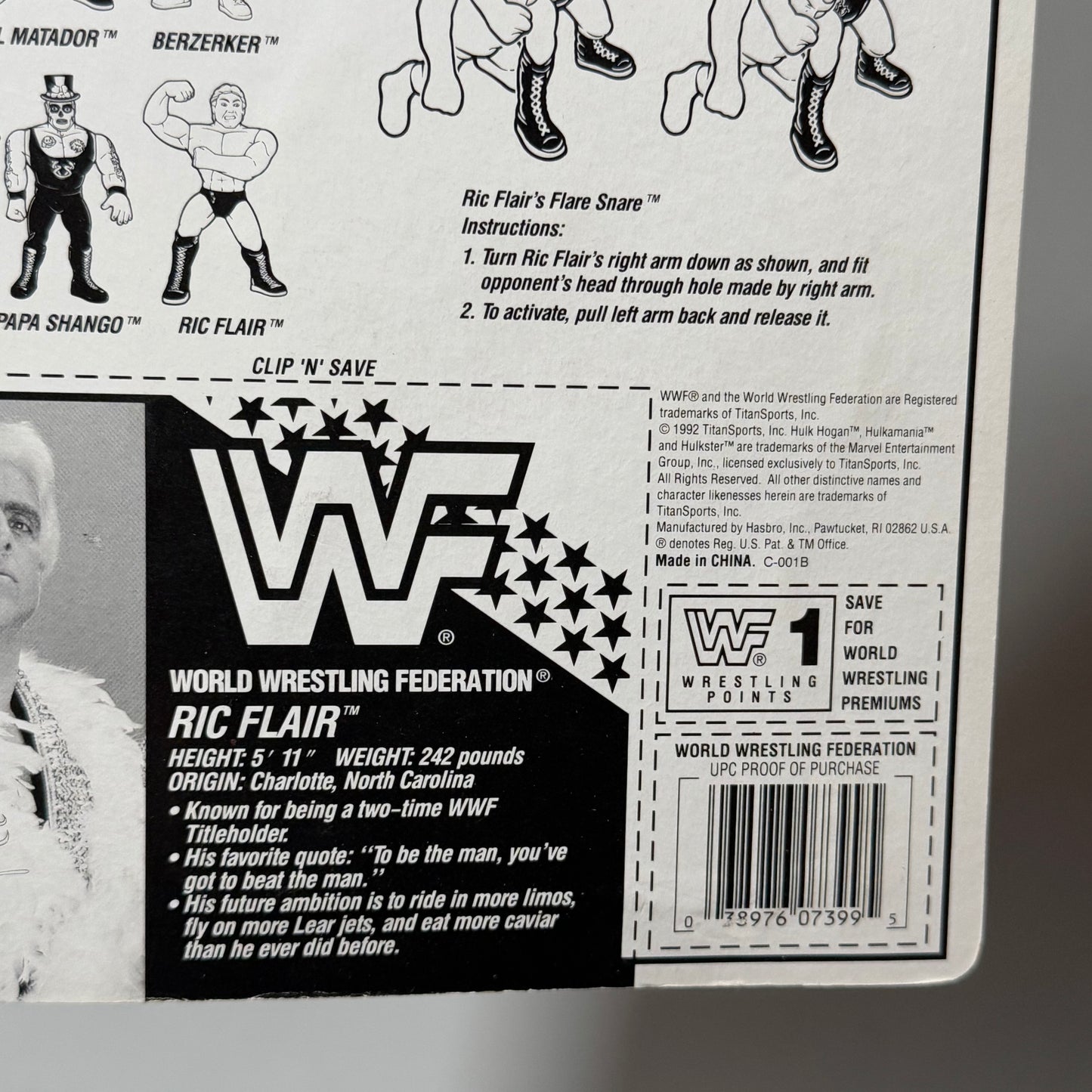 WWF Hasbro Ric Flair Series 6 MOC