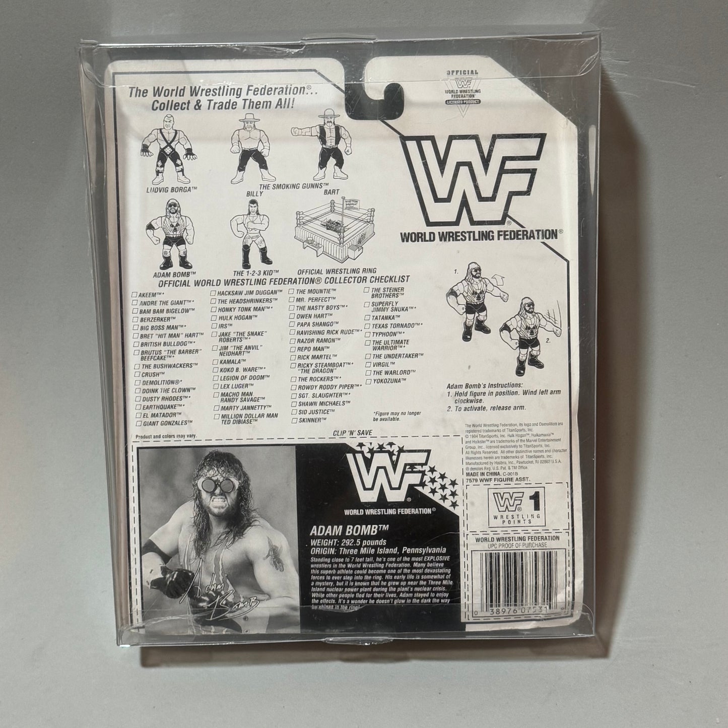 WWF Hasbro Adam Bomb! Series 11 MOC