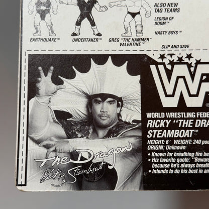 WWF Hasbro Ricky "The Dragon" Steamboat Series 4 MOC