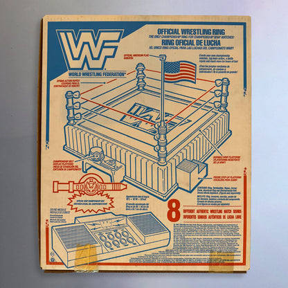 Vintage Hasbro WWF Ring With Sound Effects 1991