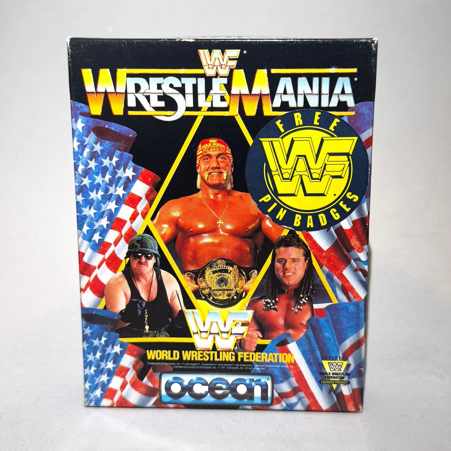 WWF Commodore 64 Wrestlemania Ocean Cassette Computer Game